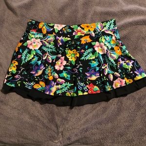 Nine West Reversible Floral Swim Skirt XXL